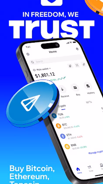 Trust: Crypto & Bitcoin Wallet Screenshot 1 - AppWisp.com Trust: Crypto & Bitcoin Wallet Screenshot 1 - AppWisp.com