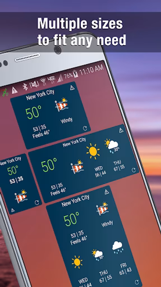 Weather Widget by WeatherBug Screenshot 2 - AppWisp.com Weather Widget by WeatherBug Screenshot 2 - AppWisp.com