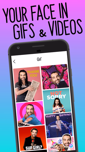 Faces - video, gif for texting Screenshot 1 - AppWisp.com Faces - video, gif for texting Screenshot 1 - AppWisp.com