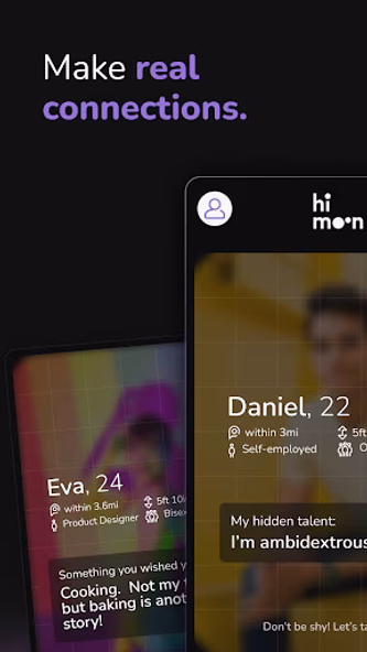 HiMoon: LGBTQ+ Dating & Chat Screenshot 1 - AppWisp.com HiMoon: LGBTQ+ Dating & Chat Screenshot 1 - AppWisp.com