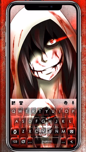 Jeff The Killer Keyboard Theme Screenshot 1 - AppWisp.com Jeff The Killer Keyboard Theme Screenshot 1 - AppWisp.com