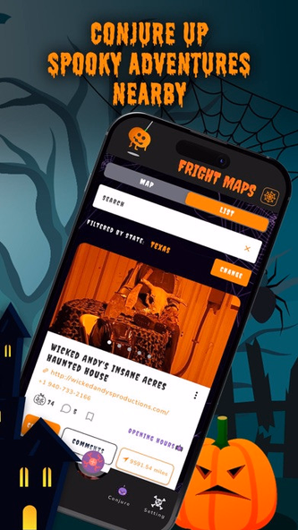 FrightMaps: Haunt Finder Screenshot 3 - AppWisp.com FrightMaps: Haunt Finder Screenshot 3 - AppWisp.com