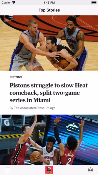 MLive: Detroit Pistons News Screenshot 1 - AppWisp.com MLive: Detroit Pistons News Screenshot 1 - AppWisp.com