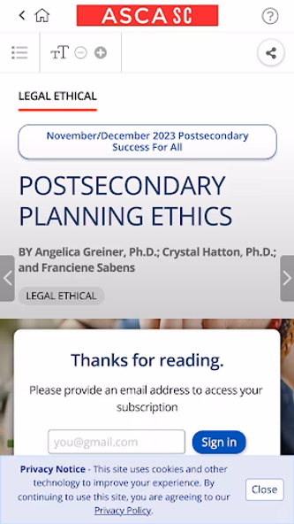 ASCA School Counselor Screenshot 4 - AppWisp.com