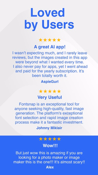 AI Image Generator: FontSnap Screenshot 4 - AppWisp.com AI Image Generator: FontSnap Screenshot 4 - AppWisp.com