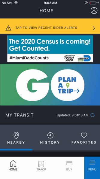 GO Miami-Dade Transit Screenshot 1 - AppWisp.com GO Miami-Dade Transit Screenshot 1 - AppWisp.com