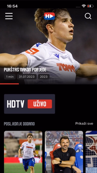 Hajduk Digital TV Screenshot 1 - AppWisp.com Hajduk Digital TV Screenshot 1 - AppWisp.com