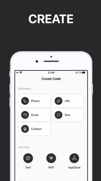 QR Code Generator & Maker app Screenshot 2 - AppWisp.com QR Code Generator & Maker app Screenshot 2 - AppWisp.com