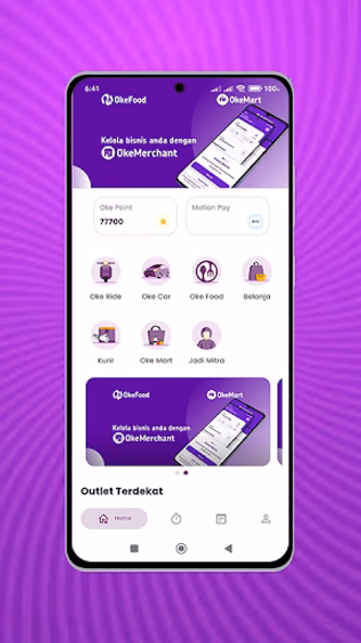 OKEJEK - Ojek Online, Makanan Screenshot 1 - AppWisp.com OKEJEK - Ojek Online, Makanan Screenshot 1 - AppWisp.com