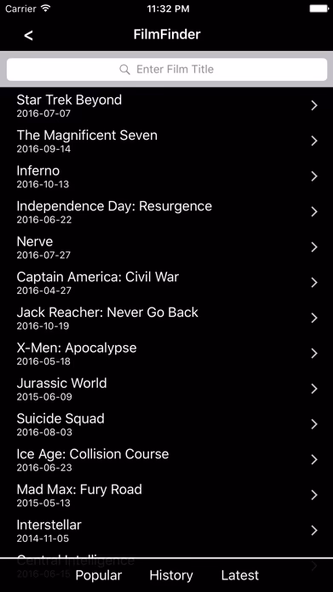 Film Finder Screenshot 2 - AppWisp.com Film Finder Screenshot 2 - AppWisp.com