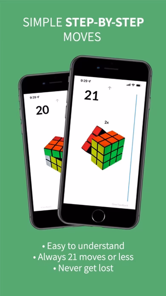 21Moves | Cube Puzzle Solver Screenshot 3 - AppWisp.com 21Moves | Cube Puzzle Solver Screenshot 3 - AppWisp.com