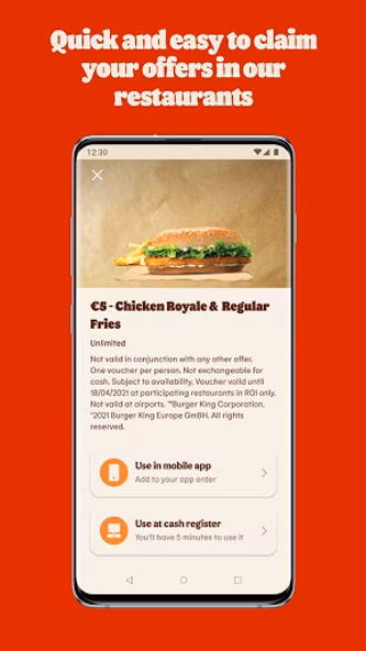 Burger King® Ireland Screenshot 4 - AppWisp.com Burger King® Ireland Screenshot 4 - AppWisp.com