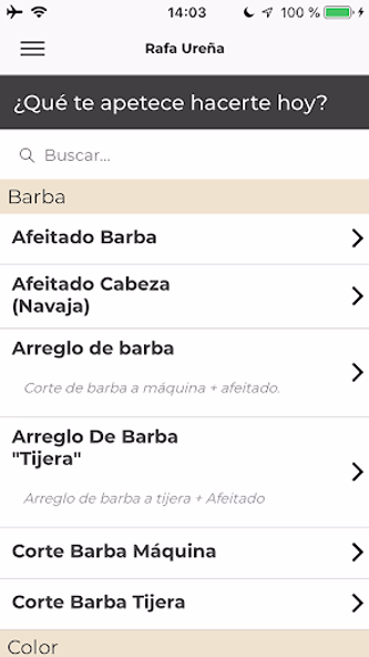 Rafa Ureña Perruqueria Screenshot 2 - AppWisp.com Rafa Ureña Perruqueria Screenshot 2 - AppWisp.com