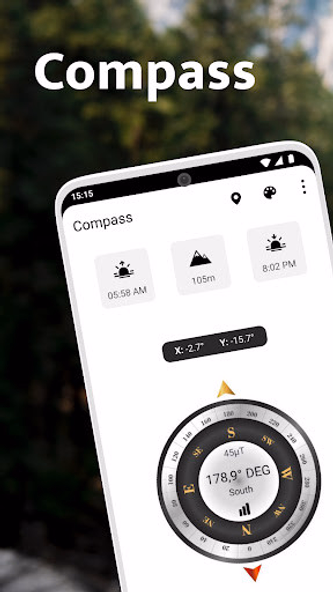 Compass - Digital Compass 2025 Screenshot 1 - AppWisp.com Compass - Digital Compass 2025 Screenshot 1 - AppWisp.com