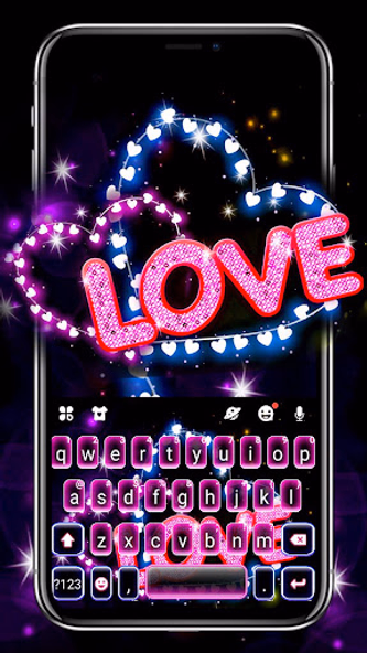 Neon Love Hearts Theme Screenshot 1 - AppWisp.com Neon Love Hearts Theme Screenshot 1 - AppWisp.com