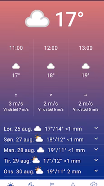 DMI Vejr Screenshot 1 - AppWisp.com DMI Vejr Screenshot 1 - AppWisp.com