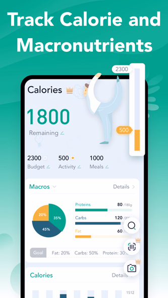 Calorie Counter App: Calowise Screenshot 2 - AppWisp.com Calorie Counter App: Calowise Screenshot 2 - AppWisp.com