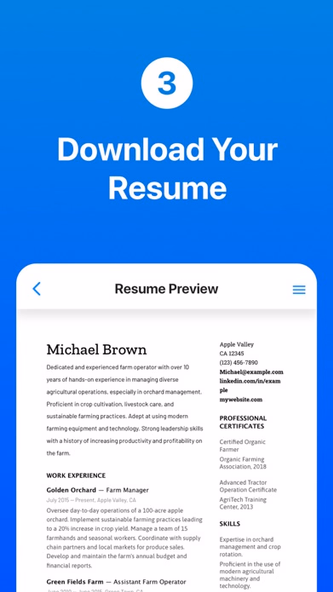 Resume Builder+ Free Edition Screenshot 3 - AppWisp.com Resume Builder+ Free Edition Screenshot 3 - AppWisp.com