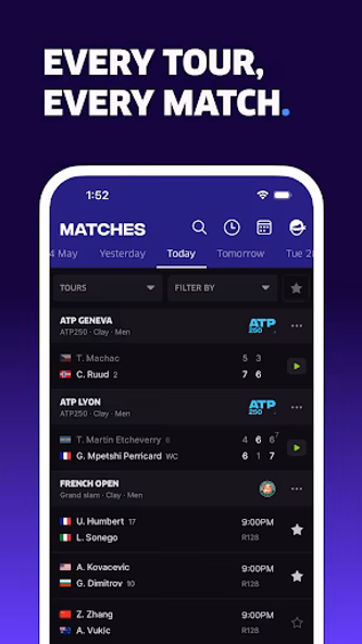 TNNS: Tennis Live Scores Screenshot 1 - AppWisp.com TNNS: Tennis Live Scores Screenshot 1 - AppWisp.com