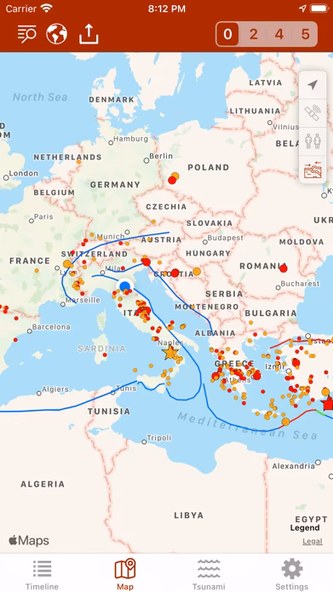 Earthquake - alerts and map Screenshot 4 - AppWisp.com Earthquake - alerts and map Screenshot 4 - AppWisp.com