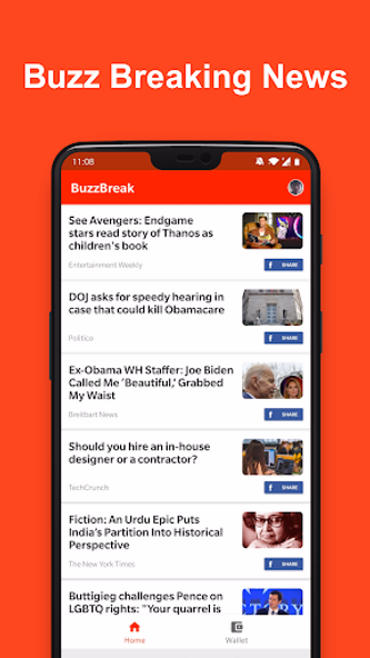 BuzzBreak - Read, Funny Videos Screenshot 1 - AppWisp.com BuzzBreak - Read, Funny Videos Screenshot 1 - AppWisp.com