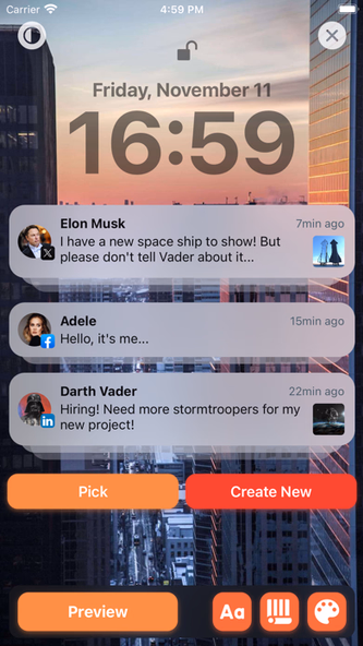 Faker - Fake Notifications Screenshot 1 - AppWisp.com Faker - Fake Notifications Screenshot 1 - AppWisp.com