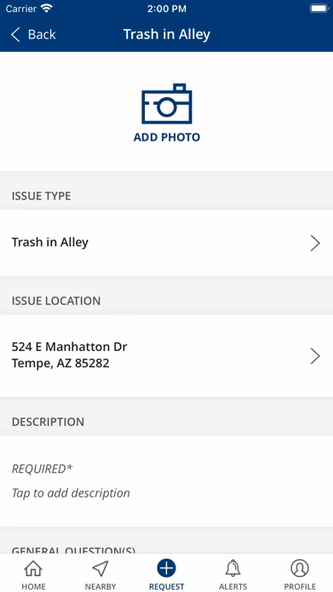 Tempe 311 App Screenshot 3 - AppWisp.com Tempe 311 App Screenshot 3 - AppWisp.com