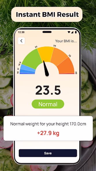 BMI Calculator, Weight Tracker Screenshot 3 - AppWisp.com BMI Calculator, Weight Tracker Screenshot 3 - AppWisp.com