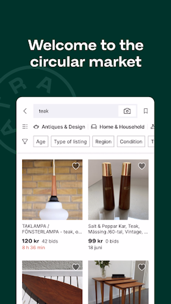 Tradera – buy & sell Screenshot 1 - AppWisp.com Tradera – buy & sell Screenshot 1 - AppWisp.com