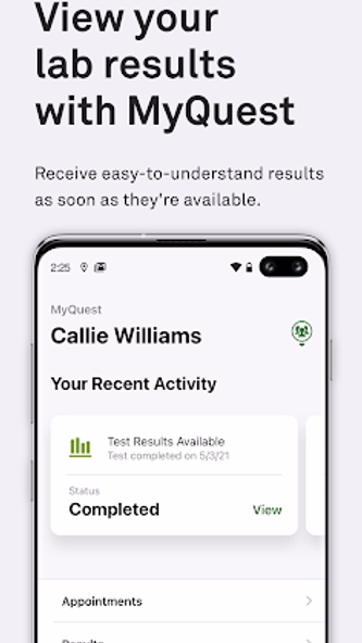 MyQuest for Patients Screenshot 2 - AppWisp.com MyQuest for Patients Screenshot 2 - AppWisp.com