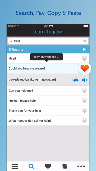 Learn Tagalog - Phrasebook Screenshot 3 - AppWisp.com Learn Tagalog - Phrasebook Screenshot 3 - AppWisp.com