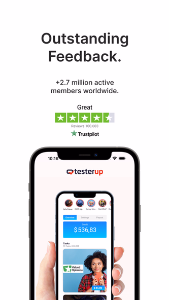 testerup - earn money Screenshot 1 - AppWisp.com testerup - earn money Screenshot 1 - AppWisp.com