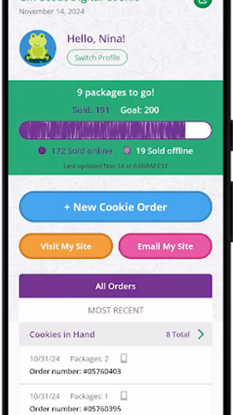 Digital Cookie Mobile App Screenshot 1 - AppWisp.com Digital Cookie Mobile App Screenshot 1 - AppWisp.com