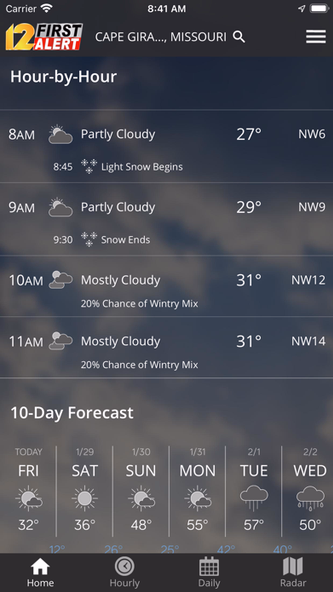 KFVS12 StormTeam Weather Screenshot 3 - AppWisp.com KFVS12 StormTeam Weather Screenshot 3 - AppWisp.com