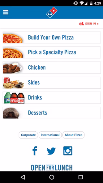 Domino's Pizza Guam Screenshot 1 - AppWisp.com Domino's Pizza Guam Screenshot 1 - AppWisp.com