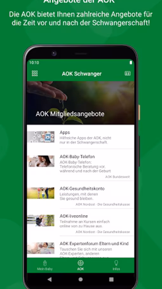 AOK Schwanger - Gesund Leben Screenshot 3 - AppWisp.com AOK Schwanger - Gesund Leben Screenshot 3 - AppWisp.com