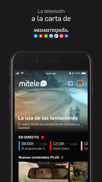 Mitele - TV a la carta Screenshot 1 - AppWisp.com Mitele - TV a la carta Screenshot 1 - AppWisp.com