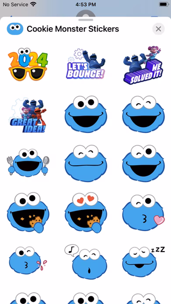 Cookie Monster Stickers Screenshot 1 - AppWisp.com Cookie Monster Stickers Screenshot 1 - AppWisp.com