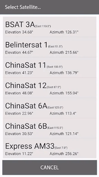 Satfinder: Satellite Director Screenshot 1 - AppWisp.com Satfinder: Satellite Director Screenshot 1 - AppWisp.com