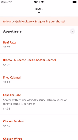 Bklyn Pizza Screenshot 3 - AppWisp.com Bklyn Pizza Screenshot 3 - AppWisp.com