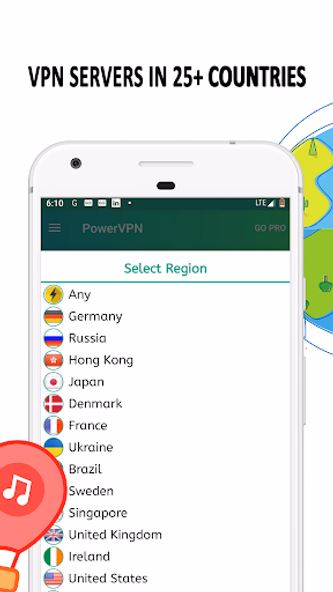 Power VPN : Fast & Secure VPN Screenshot 4 - AppWisp.com Power VPN : Fast & Secure VPN Screenshot 4 - AppWisp.com