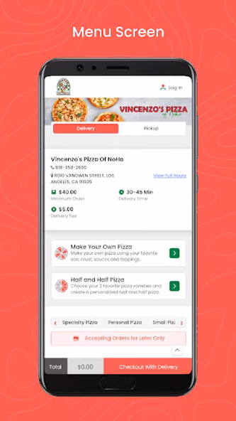 Vincenzo’s Pizza of NoHo Screenshot 2 - AppWisp.com Vincenzo’s Pizza of NoHo Screenshot 2 - AppWisp.com