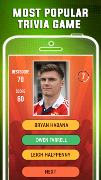 Guess Rugby League Player Quiz Screenshot 2 - AppWisp.com Guess Rugby League Player Quiz Screenshot 2 - AppWisp.com