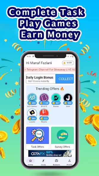 EarnDoor - Play & Earn Money Screenshot 2 - AppWisp.com EarnDoor - Play & Earn Money Screenshot 2 - AppWisp.com