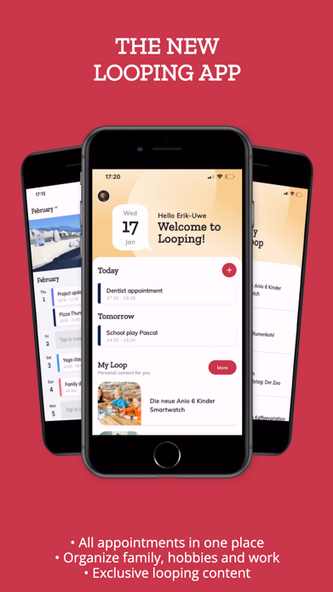Looping - Family Calendar Screenshot 1 - AppWisp.com Looping - Family Calendar Screenshot 1 - AppWisp.com