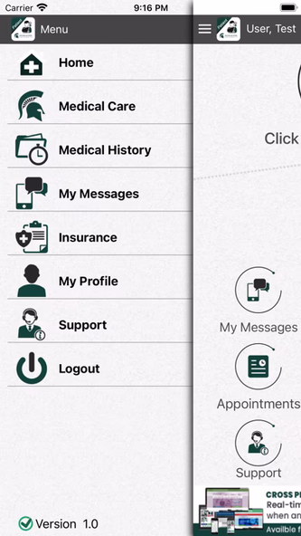 OnlineCare MSU Patient Screenshot 2 - AppWisp.com OnlineCare MSU Patient Screenshot 2 - AppWisp.com