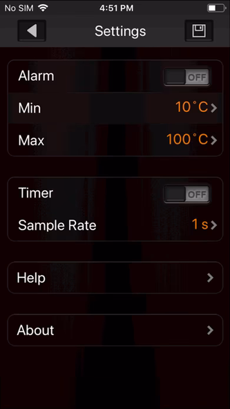 Digi-Sense Connect - IR Therm Screenshot 4 - AppWisp.com Digi-Sense Connect - IR Therm Screenshot 4 - AppWisp.com