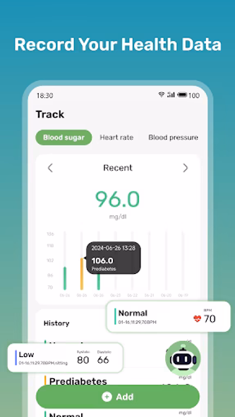 Health Sense: Blood Sugar Hub Screenshot 1 - AppWisp.com Health Sense: Blood Sugar Hub Screenshot 1 - AppWisp.com