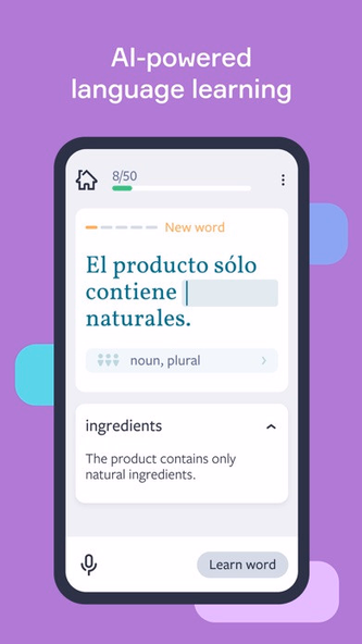 Lingvist: Learn Languages Fast Screenshot 2 - AppWisp.com Lingvist: Learn Languages Fast Screenshot 2 - AppWisp.com
