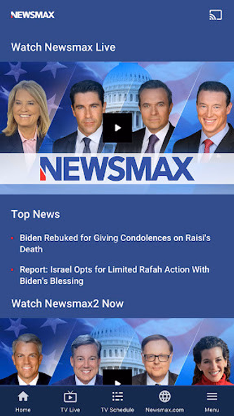 Newsmax Screenshot 1 - AppWisp.com Newsmax Screenshot 1 - AppWisp.com